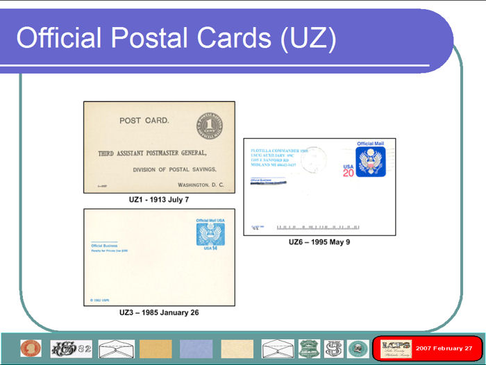 United States Postal Stationery Presentation: Slide 3 of 30